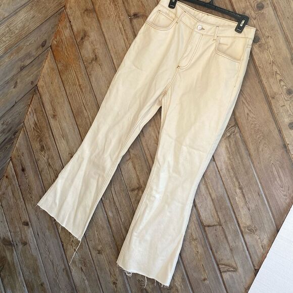 Reclaimed vintage ivory white boot cut jeans size 30 - Picture 1 of 8
